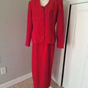 Lori Max 2 pc Vintage Gown and Jacket Size 14